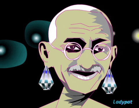 Gandhi meme gif