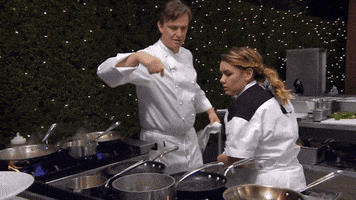 bumping into gordon ramsay GIF by Hell's Kitchen