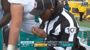 referee blows whistle GIF by NFL