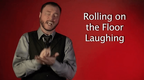 Sign Language Rolling On The Floor Laughing Gif By Sign With