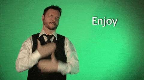 Sign Language Enjoy GIF by Sign with Robert - Find & Share on GIPHY
