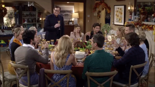 Bob Saget Family Dinner GIF by Fuller House - Find & Share on GIPHY