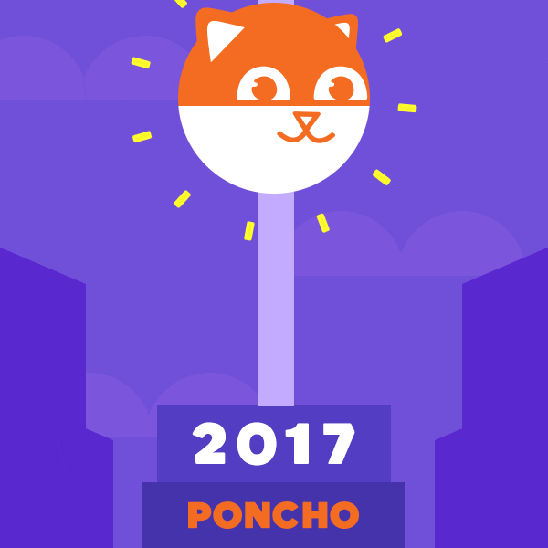 New Year GIF by Poncho - Find & Share on GIPHY