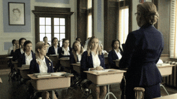 hands up school GIF by SYFY