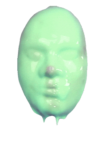 green face Sticker by Sarah Zucker
