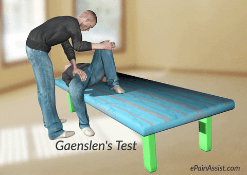 How To Test For Tight Hip Flexors 7 Gaenslen'S Test GIF by ePainAssist - Find & Share on GIPHY