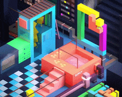 Pixels Button GIF by ELMØ