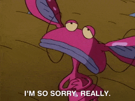 sorry aaahh real monsters GIF