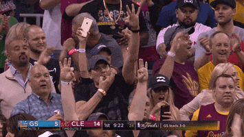 excited cleveland cavaliers GIF by NBA