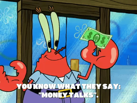 Money Talks Gifs Get The Best Gif On Giphy - spongebob squarepantsseason 5episode 8money talks