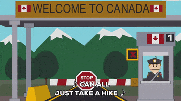 canadian border break GIF by South Park 