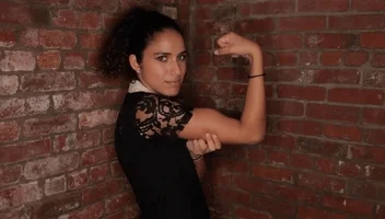 Feminist Fight Club women wink boss feminism GIF