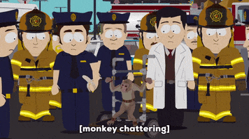monkey urinating GIF by South Park 