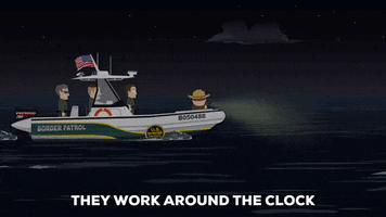 driving coast guard GIF by South Park 