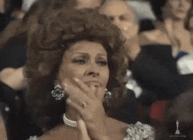 Sophia Loren Applause GIF by The Academy Awards