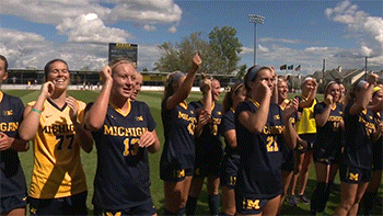fight song soccer GIF by Michigan Athletics