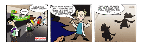 DeadOn_Studios funny science comic invitrogen GIF