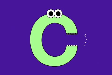 animated alphabet c