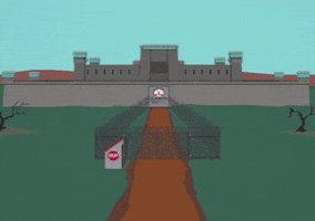 prison gate GIF by South Park 