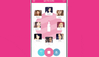 spin the bottle GIF by Product Hunt