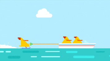 happy water skiing GIF by Hey Duggee