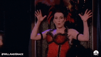 megan mullally burlesque GIF by Will & Grace
