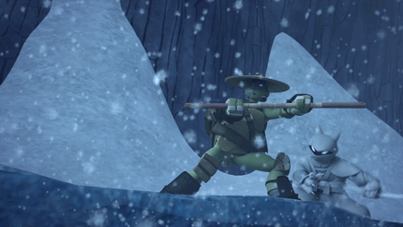 teenage mutant ninja turtles snow chase