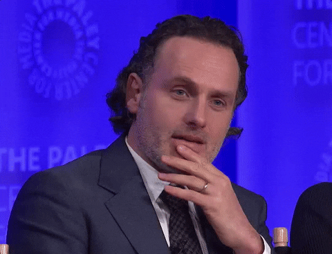 thinking hard the walking dead GIF by The Paley Center for Media