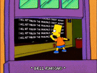 Bart Simpson Estudar GIF