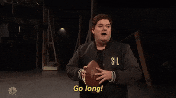 Go Long Bobby Moynihan GIF by Saturday Night Live