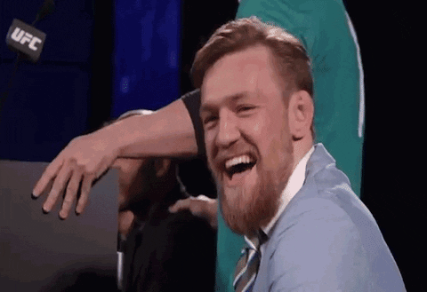 pointing laughing GIF by Conor McGregor
