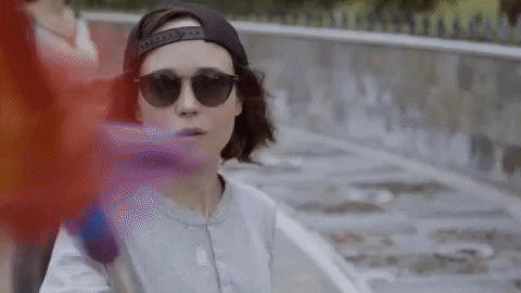Ellen Page Rainbow GIF by GAYCATION with Ellen Page and Ian Daniel - Find & Share on GIPHY