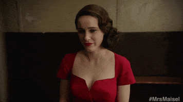 rachel brosnahan crying GIF by The Marvelous Mrs. Maisel