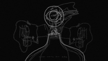 black and white animation GIF by Qieer Wang