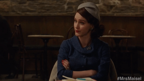 「Rachel Brosnahan gif」的圖片搜尋結果"