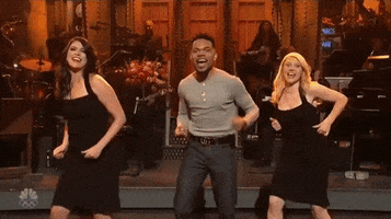 back up happy dance GIF by Saturday Night Live