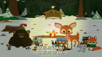 satan forest animals GIF by South Park 