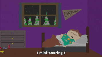 eric cartman sleeping GIF by South Park 