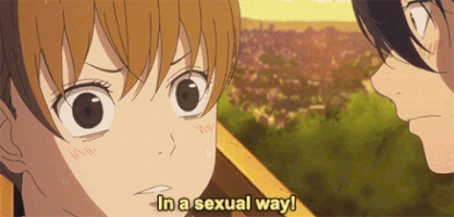 uncanny #anime #shoujo #tonarinokaibutsu-kun  #haru #shizuku #couple #kawaii GIF