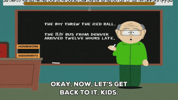 teacher writing GIF by South Park 