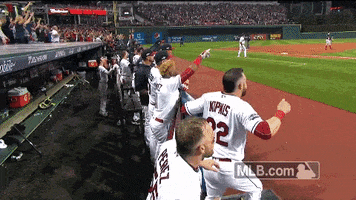 Cleveland Indians Celebration GIF by MLB