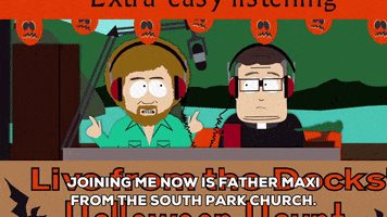 radio priest GIF by South Park 