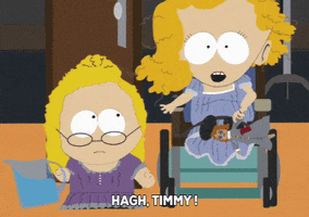 bebe stevens timmy burch GIF by South Park 