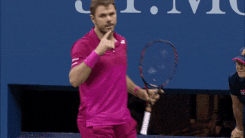 bolamarela tennis us open wawrinka GIF