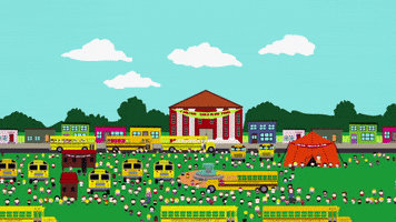 arriving school bus GIF by South Park 