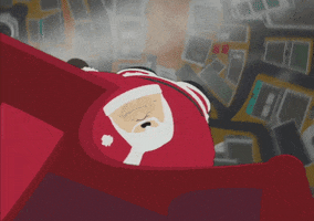 santa crashing GIF by South Park 