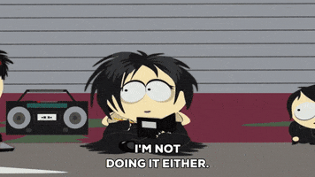 bored goth kids GIF by South Park