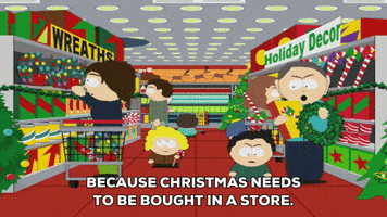 stressed christmas GIF by South Park 