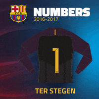 season 2016/17 numbers GIF by FC Barcelona