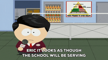 tater tots news report GIF by South Park 